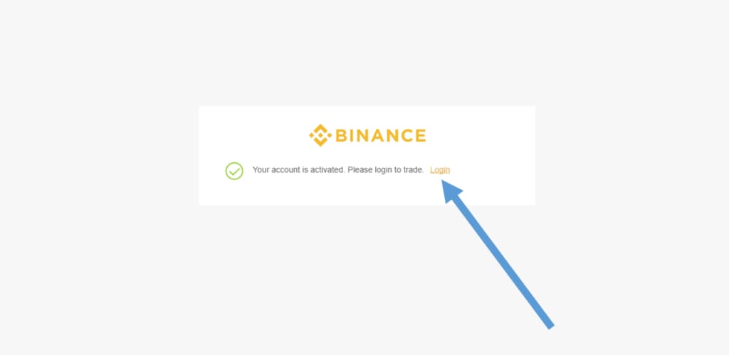 login on Binance