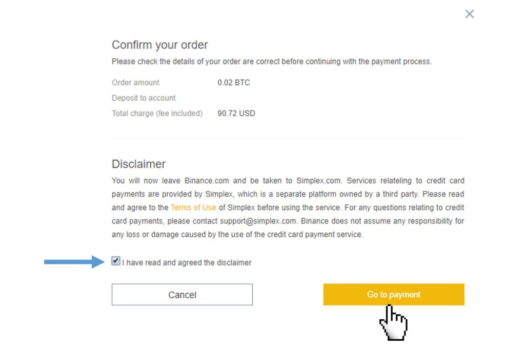 confirming the purchase order