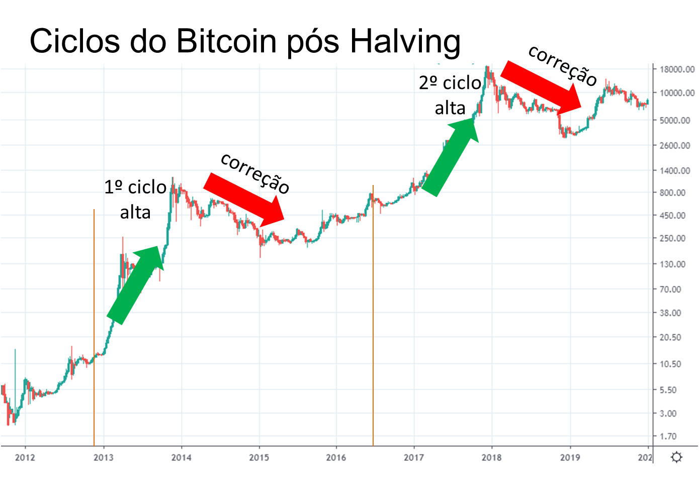 ciclos do bitcoin halving