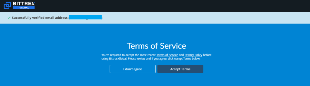terms of service bittrex