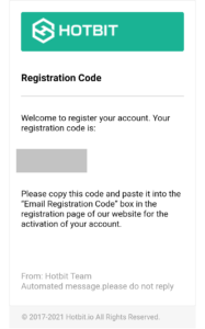 registration code